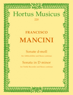 Sonate Für Altblockflöte Und Basso Continuo