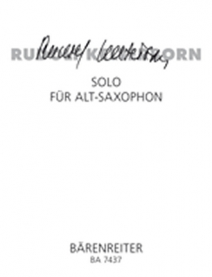 Solo Für Alt-Saxophon (1994/95)