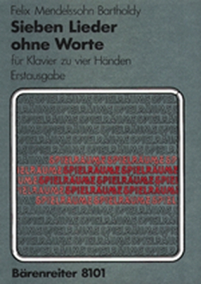 7 Lieder Ohne Worte Für Klavier Zu Vier Händen (Romance sans paroles)