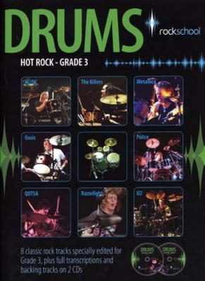 Rockschool Drums Hot Rock Grade 3 2 Cd's