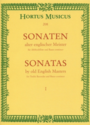 Sonaten Alter Englischer Meister Für Altblockflöte Und Basso Continuo