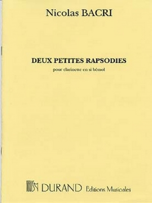 2 Petites Rapsodies (1979) Pour Clarinette Seule