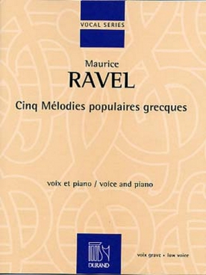 5 Melodies Populaires Grecques Pour Voix Et Piano (Voix Grave)