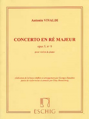 Concerto Op. 3 N 9 Vl/Piano Re Mageur