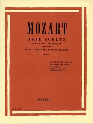 Arie Scelte Vol.1: 19 Arie Per Soprano Leggero Per Canto E Pianoforte