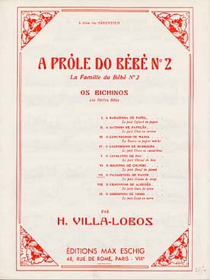 Villa-Lobos Prole De Bebe V2 N7 Petit Oiseau Piano