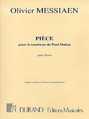 Piece Sur Le Tombeau De Dukas Piano