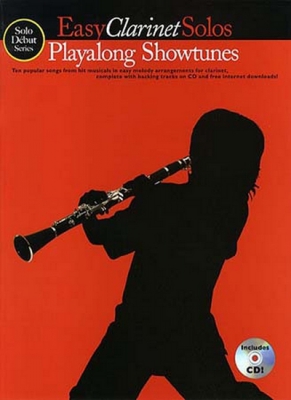 Solo Debut Play Along Showtunes Easy Clarinet Solos