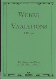 Variations Clarinet Op. 33 / Weber - Clarinette Et Piano