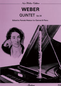 Quintet Op. 34 / Weber - Clarinette Et Piano
