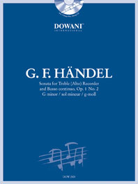 Sonata Op. 1 No 2 In G-Minor / G.F. Händel - Arec/Bc