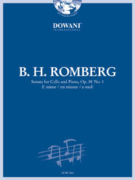 Sonata Op. 38 No 1 In E-Minor / B.H. Romberg - Vc/Piano