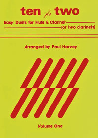 10 For Two Vol.1 / Harvey Ed - Duos Flûte Et Clarinette Ou Deux Clarinettes
