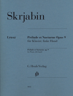 Prélude Et Nocturne Pour Piano, Main Gauche Op. 9