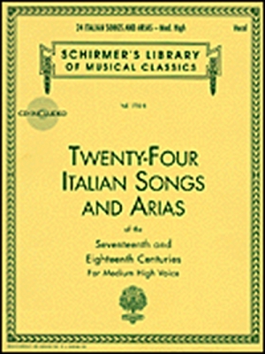 24 Italian Songs And Arias 17 And 18 Th Medium High Cd