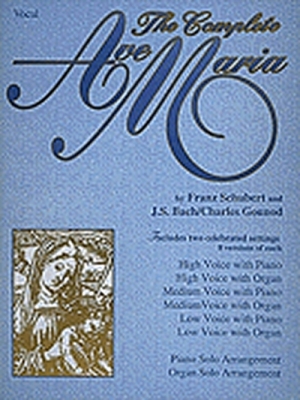Ave Maria Schubert, Bach, Gounod Toutes Voix Piano Orgue