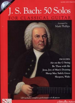 Bach 50 Solos For Classical Guitar Tab Cd