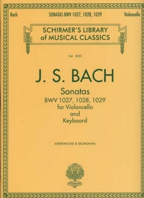 Bach Sonatas Bwm 1027 1028 1029 Violoncello/Piano