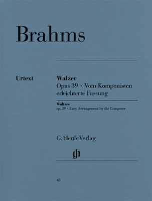 Waltzes Op. 39, Easy Arrangement By The Composer