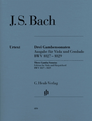 Sonatas For Viola Da Gamba And Harpsichord Bwv 1027-1029