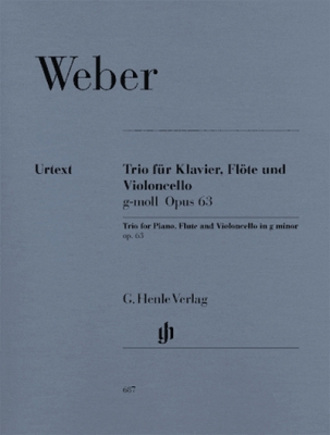 Trio G Minor Op. 63 For Piano, Flûte And Violoncello