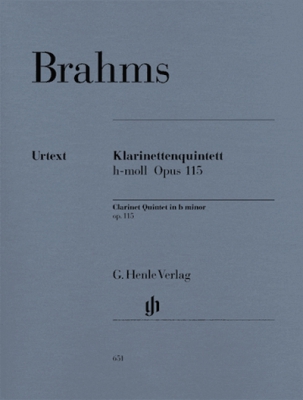 Clarinet Quintet In B Minor Op. 115 For Clarinet, 2 Violins, Viola And Violoncello