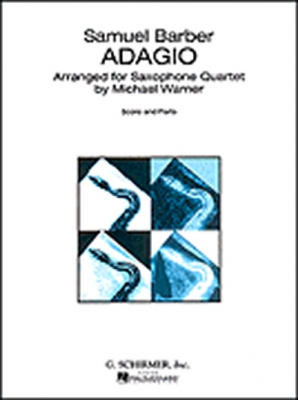 Adagio Arr. For Saxophone Quartet Score And Parts