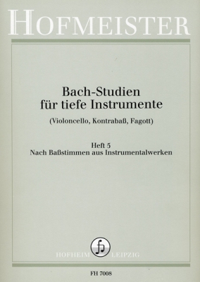 Bach-Studien Für Tiefe Instrumente, Heft 5: Instrumentalwerke