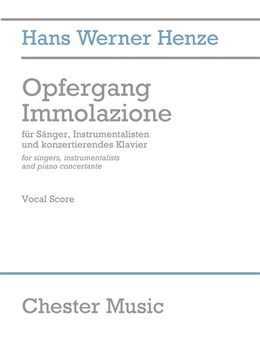 Opfergang Immolazione (Vocal Score)