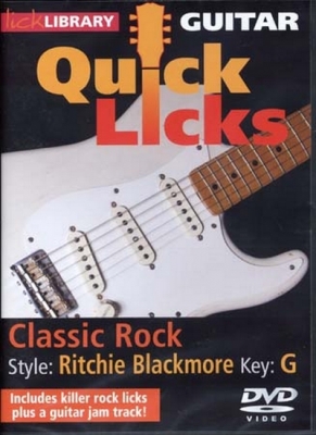 Dvd Quick Licks Style Blackmore