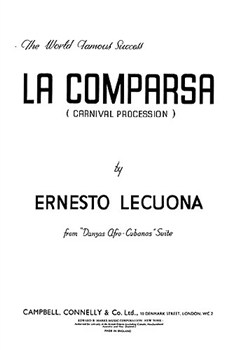 Lecuona Ernesto La Comparsa For Piano