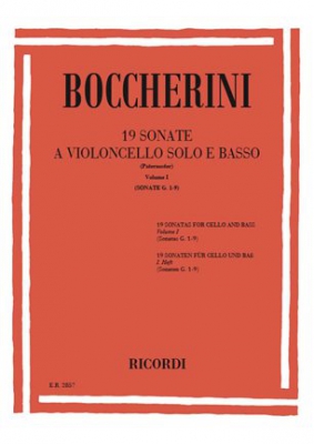 19 Son. Per Vc. Solo E Basso. Vol. I: G.1-9