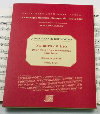 Sonates En Trio - Oeuvre VII Pour Trois Flûtes Traversières Sans Basse