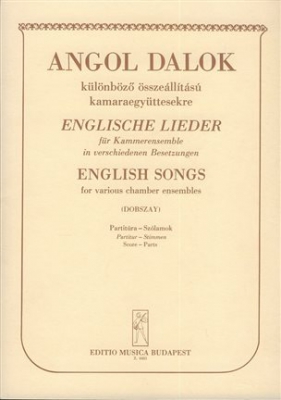 English Songs For Chamber Music Mixed Ens. Score And Part For Elisabethan Songbooks