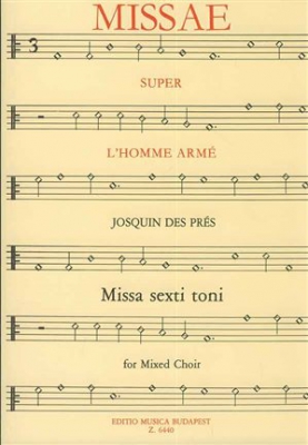 Missa L'Homme Arme Voci Miste A Cappella (Darvas)