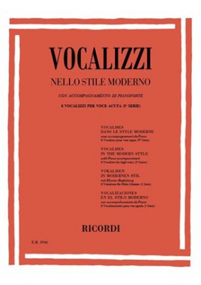 Vocalizzi Nello Stile Moderno I Serie Vol.1