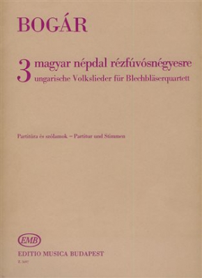 3 Hungarian Folksongs For Brass Quartet Brass Quartet, Sc
