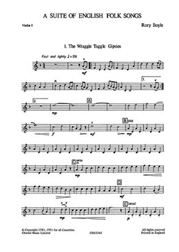 A Suite Of English Folk Songs For String Orchestra