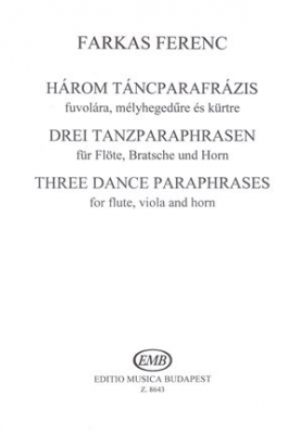 3 Dance Paraphrases Mixed Chamber Trio, Score/Parts