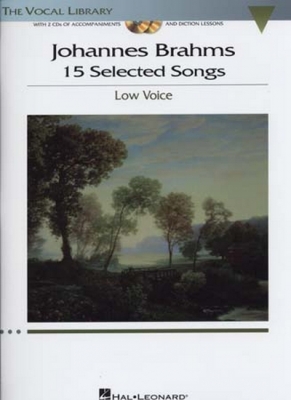 Brahms 15 Selected Songs Low Voices/Piano 2 Cd's