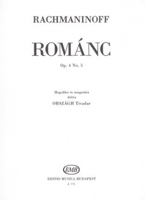 Romance Op. 4 N 5 Violin And Piano