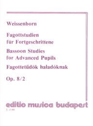 Bassoon Studie For Beginners Vol.2 Op. 8 - 1