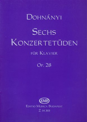 6 Konzertetuden Fur Klavier, Op. 28
