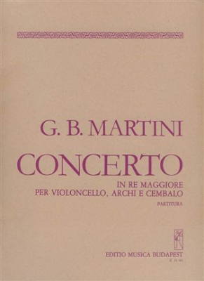 Concerto In Re Maggiore Per Violoncello, Archi E Cembalo Co