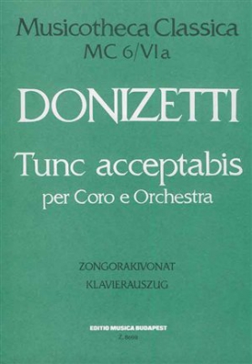 Tunc Acceptabis Oratorium Piano Score