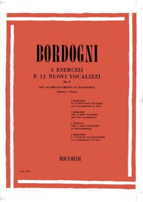 3 Esercizi E 12 Nuovi Vocalizzi Op. 8