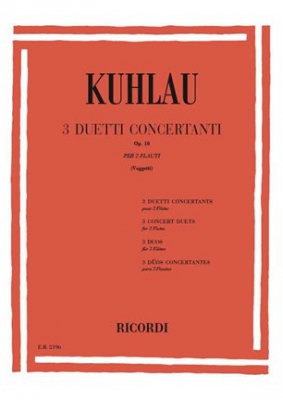 3 Duetti Concertanti Per 2 Fl. Op. 10