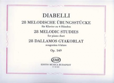 28 Melodic Exercises Op. 149 Piano Duet