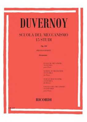 Scuola Del Meccanismo. 15 Studi Op. 120 Per Pianoforte