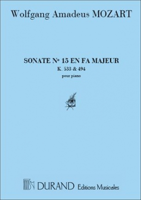 Integrale Des Sonates Pour Piano: N. 15, K. 533 And 494, En Fa Majeur